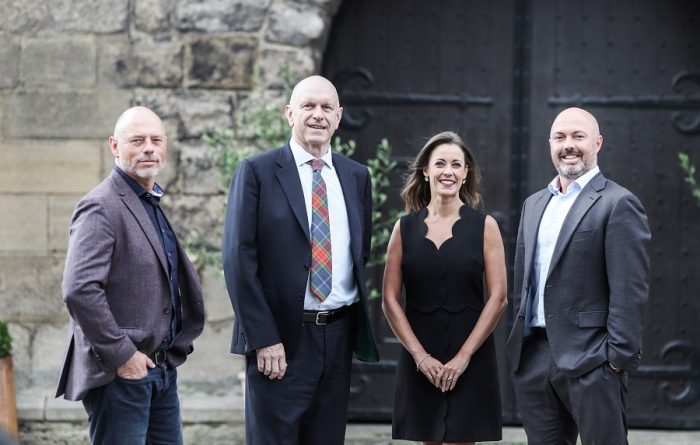 Paul Blight, Michael Carrick of Carrick Financial Management, Jess Swindells and Ian McElroy of Tier One Capital