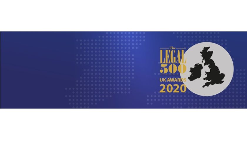 Legal 500 UK Awards 2020 Banner, Mincoffs Solicitors