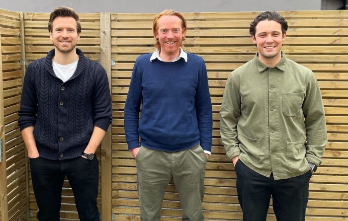 Haystack Co-founders: L-R CTO Rob Simmons, CEO Chris Bone, COO Mike Davies